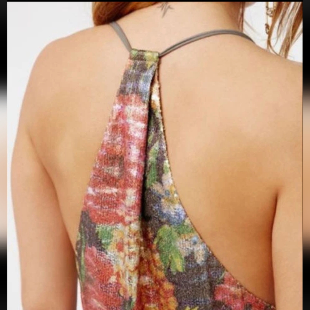 Free People Tangier Sequin Halter Mini Dress - Picture 7 of 12